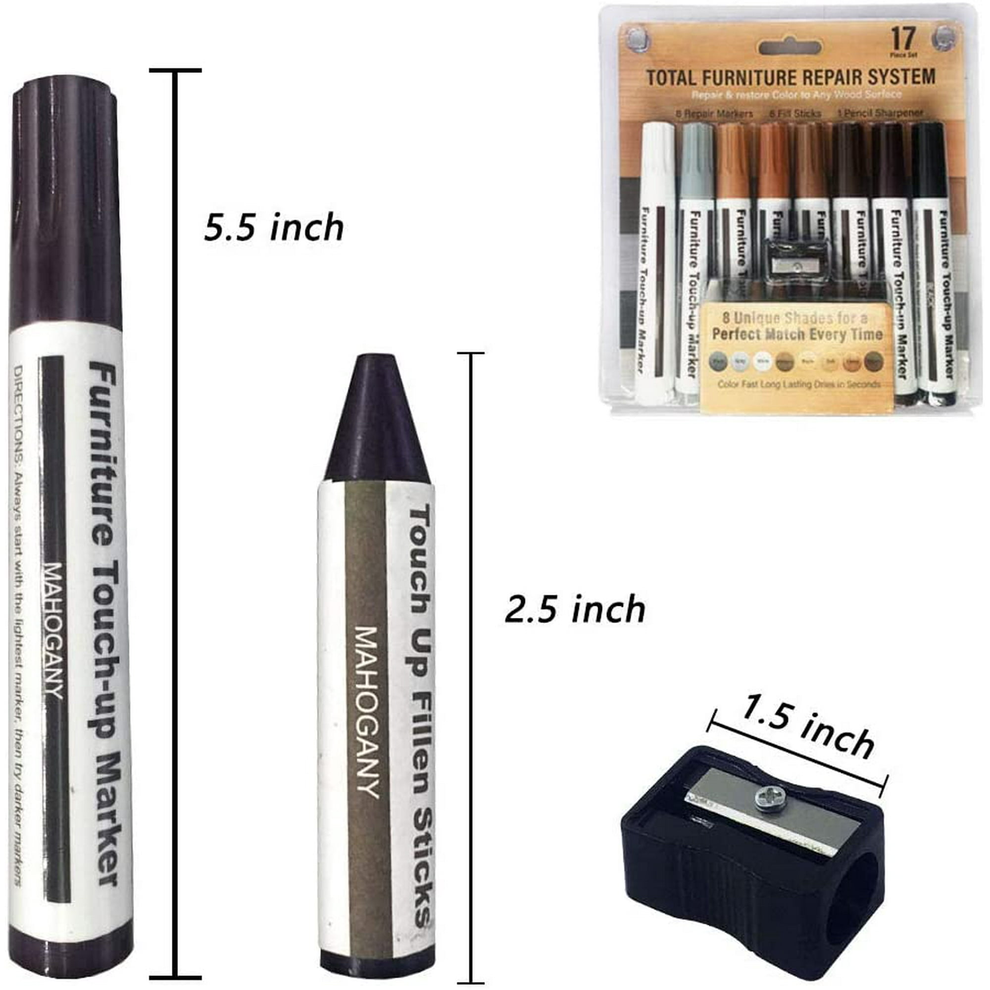 17 Set Furniture Markers Touch Up Wood Furniture Repair Kit Wood Scratch Repair 17 Set Furniture Markers Touch Up Wood Furniture Repair Kit Wood Scratch Repair